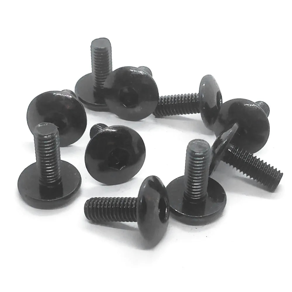 Black Large Flat Head Hex Socket Screws