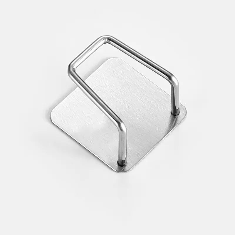 Porte-éponges de cuisine auto-adhésif en acier inoxydable