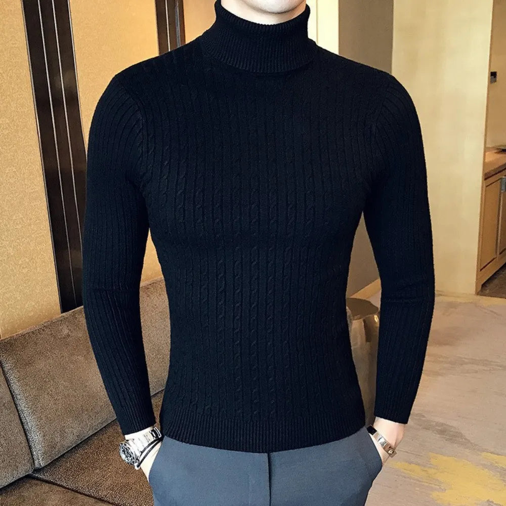 Autumn/Winter Turtleneck Pullover Slim Fit Sweater