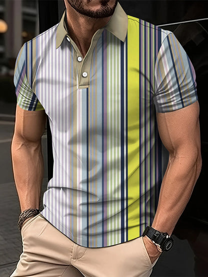 Summer Polo Shirt for Men - Short Sleeved