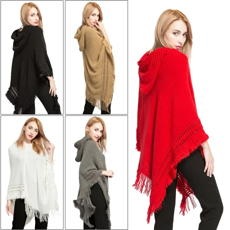 Fashionable Winter Ponchos and Oversized Capes for Women