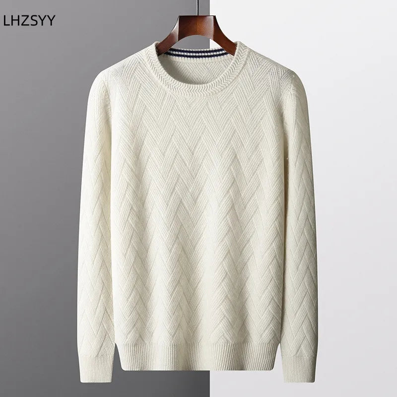 Men's Long Sleeve Winter Cashmere Sweater