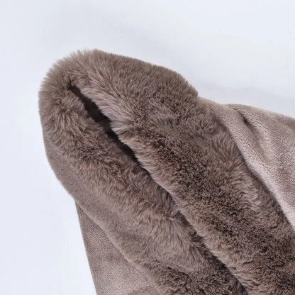 Neuer einfarbiger Wollschal für den Winter für Damen