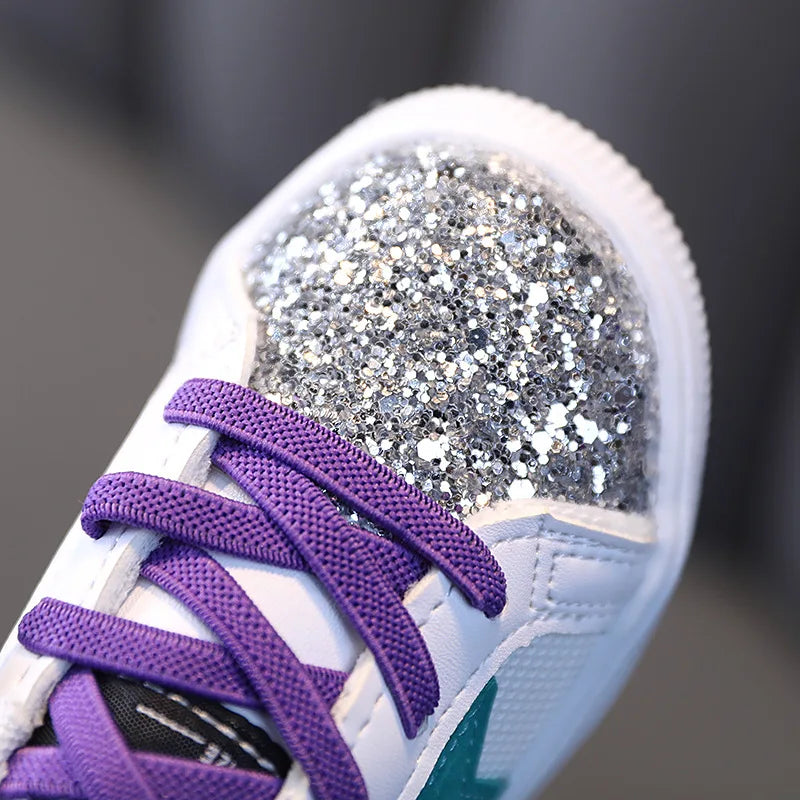 Spring Bling Sequins Sneakers for Girls