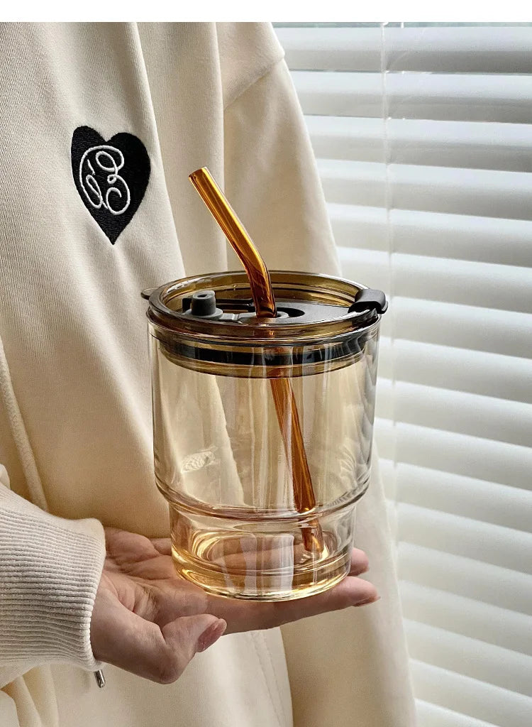 Ensemble de tasses en verre sans plomb de 450 ml