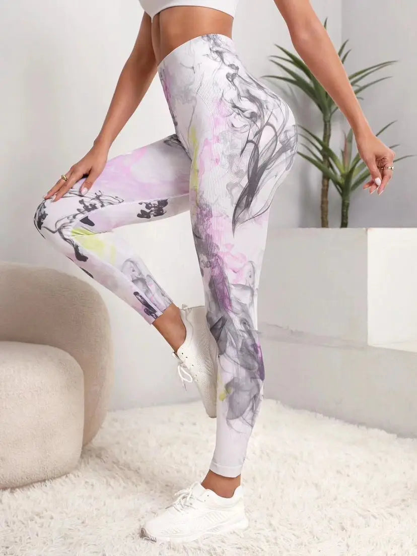 Seamless High Waisted Leggings and Top Set