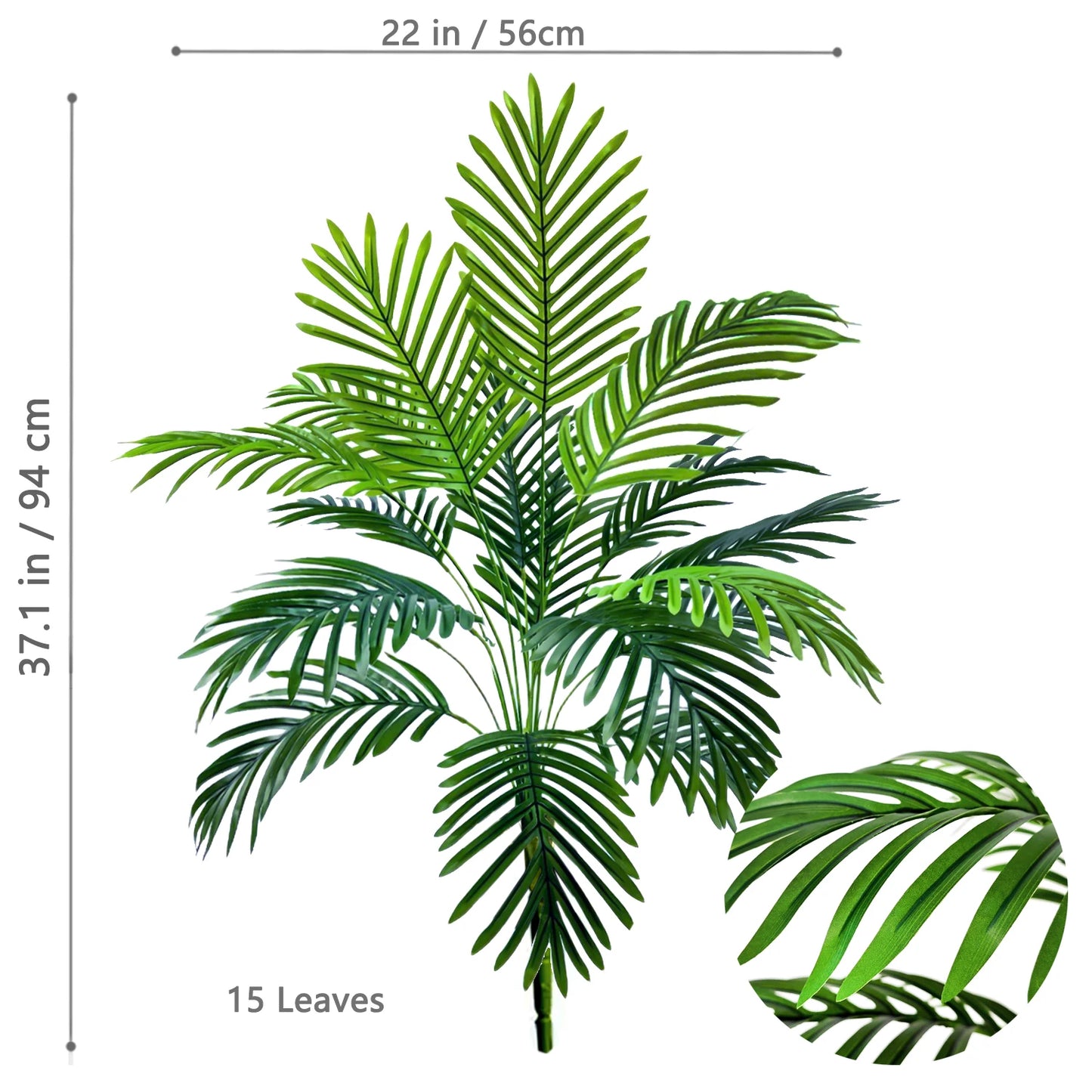 68–125 cm künstliche Palme als Gartendekoration.