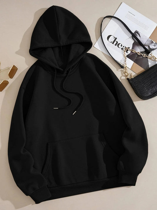 Unisex Long Seleve Warm Fleece Loose Oversized Hoodies