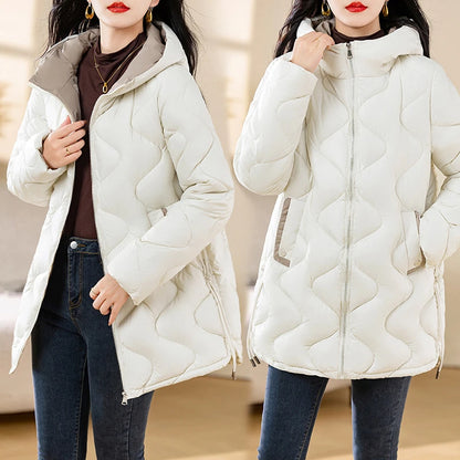 Stylish Hooded Winter Parka with Fur Collar