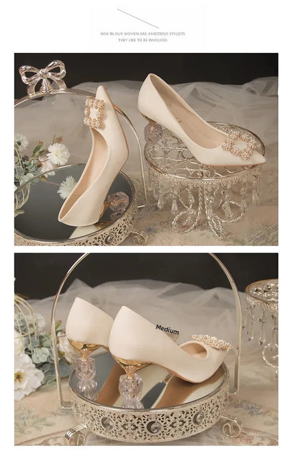 Women's Thin High Heeled Wedding Shoes