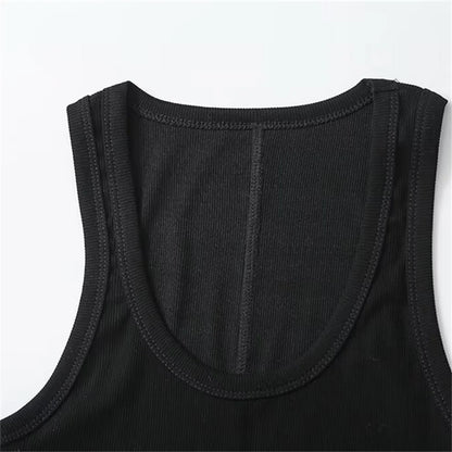 Débardeurs élégants de couleur unie pour hommes pour l'été