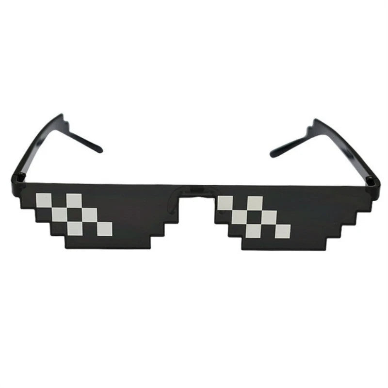 Pixelierte Mosaik-Sonnenbrille, lustige Brillen-Party