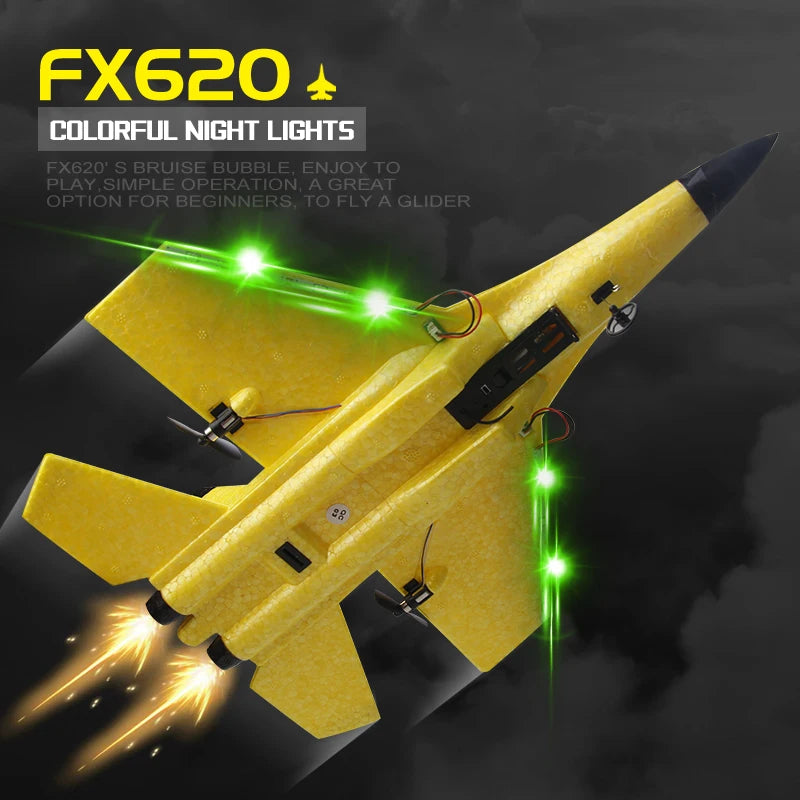 LED Lights 2.4G RC SU35 Aircraft Glider