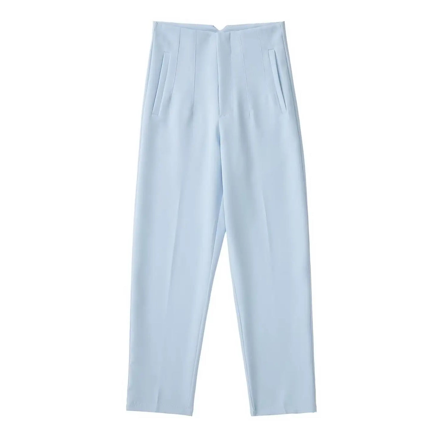 Vintage High Waist Straight Pants for Women