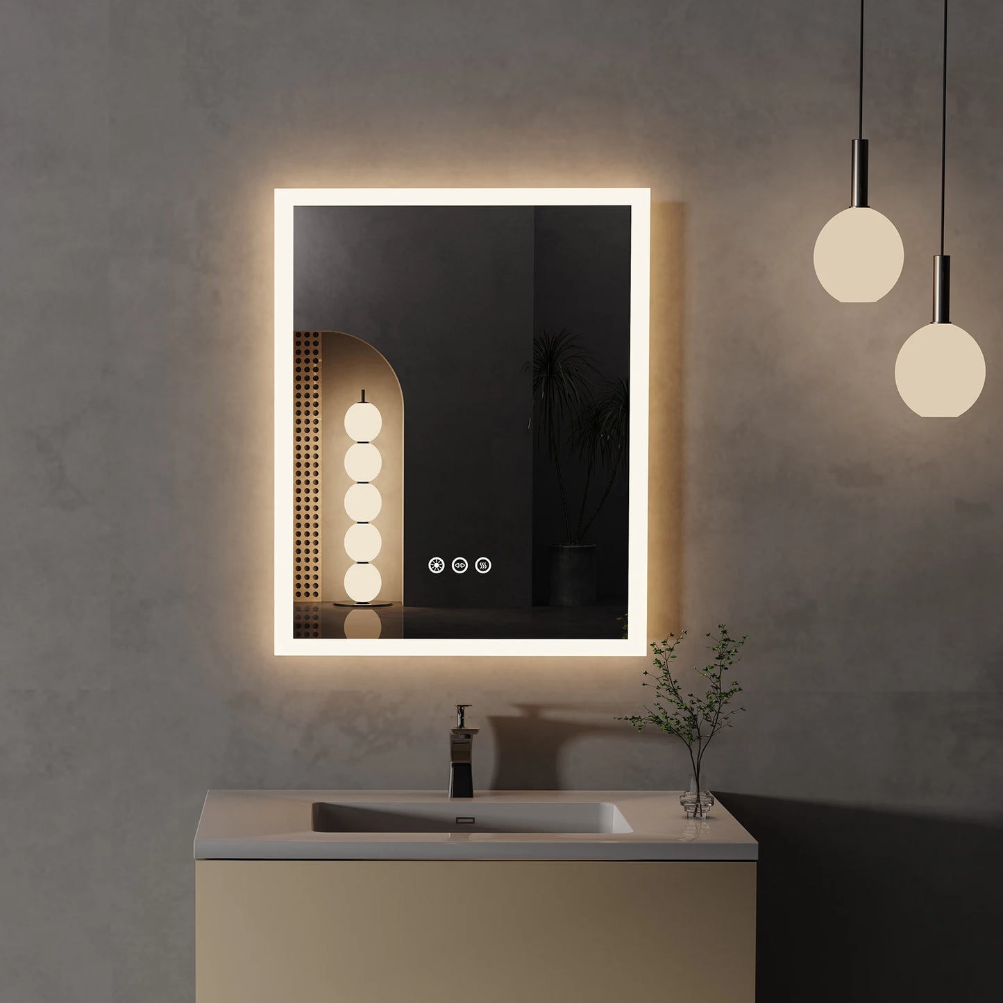 Anti Fog Wall Mounted Vanity Mirror