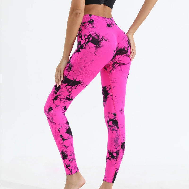 Women's Tie Dye Seamless Gym Leggings