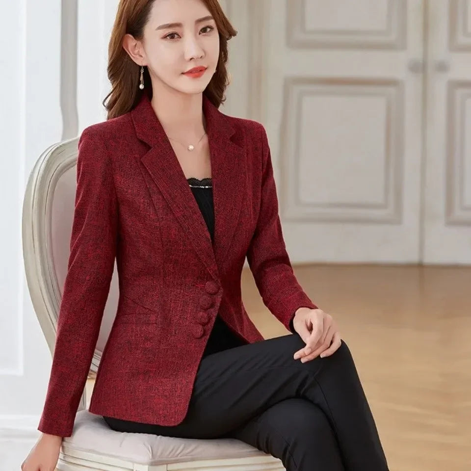 Stylish Slim Blazers for Office Ladies