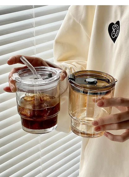 Ensemble de tasses en verre sans plomb de 450 ml