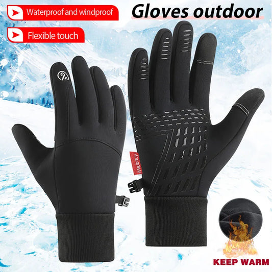 Warm Men's Gloves – Waterproof Touch Screen