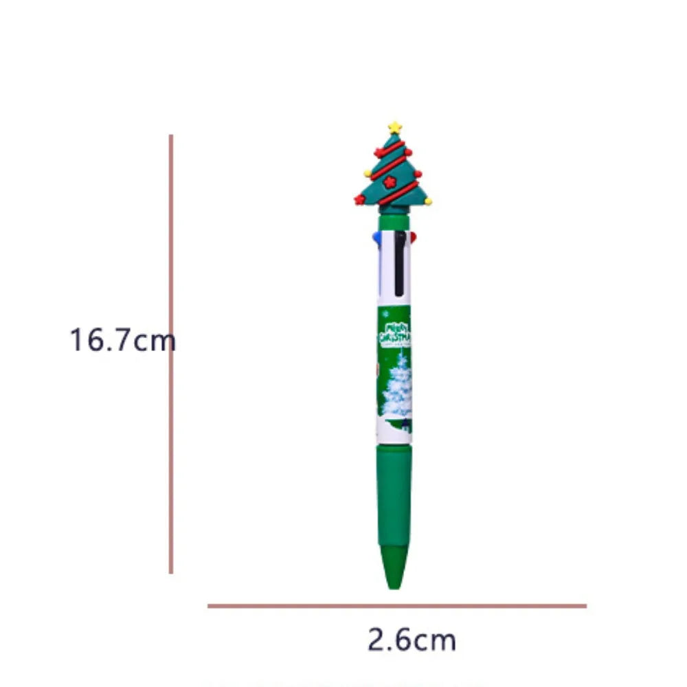 Weihnachtliches Vierfarb-Kugelschreiber-Set