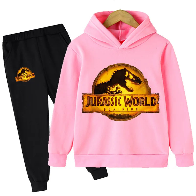 Kinder Dinosaurier Hoodies Hosen Set Jungen