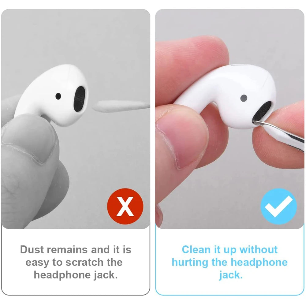 Bluetooth Earphones Cleaning Tool - Earbuds Case Cleaner Kit