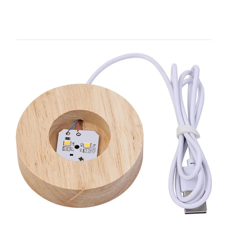 Veilleuse 3D boule de cristal galaxie LED USB