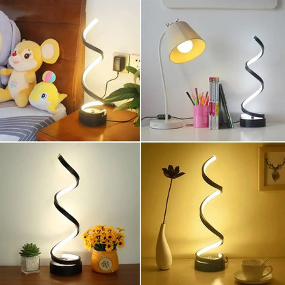 Nightstand Small Bedside Dimmable LED Table Lamp