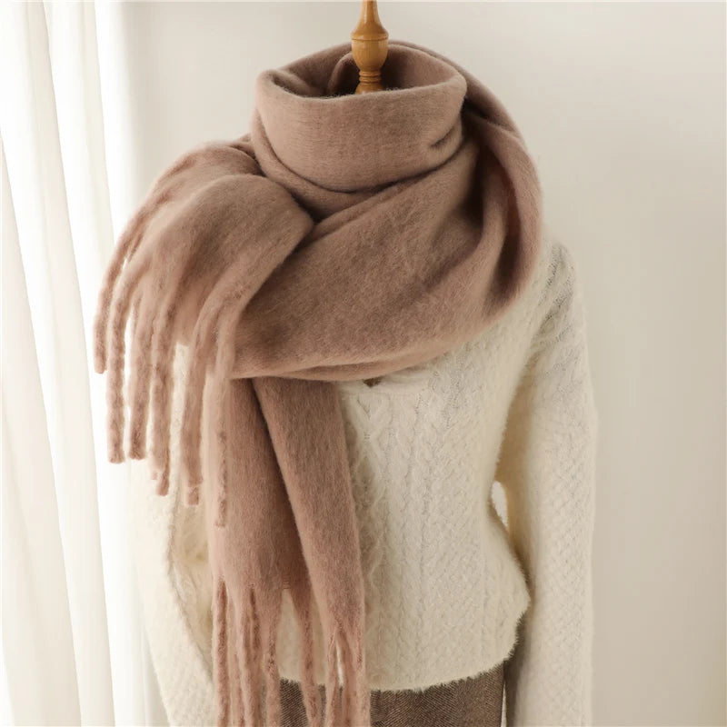 Women's Cashmere Winter Scarf- Thick, Soft Pashmina Wrap