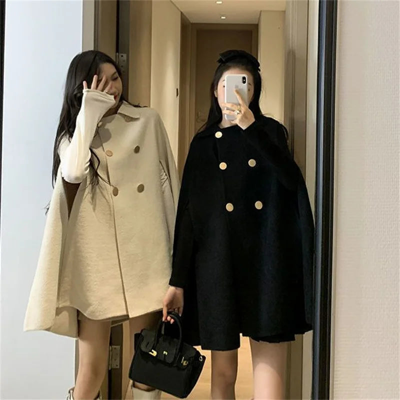 Stylish Woolen Poncho Coats for Autumn & Winter