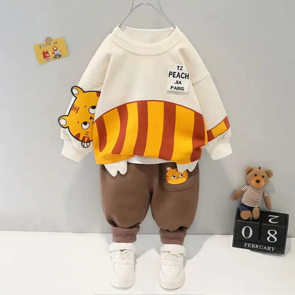 Children's Long Sleeve Cartoon Sports Set