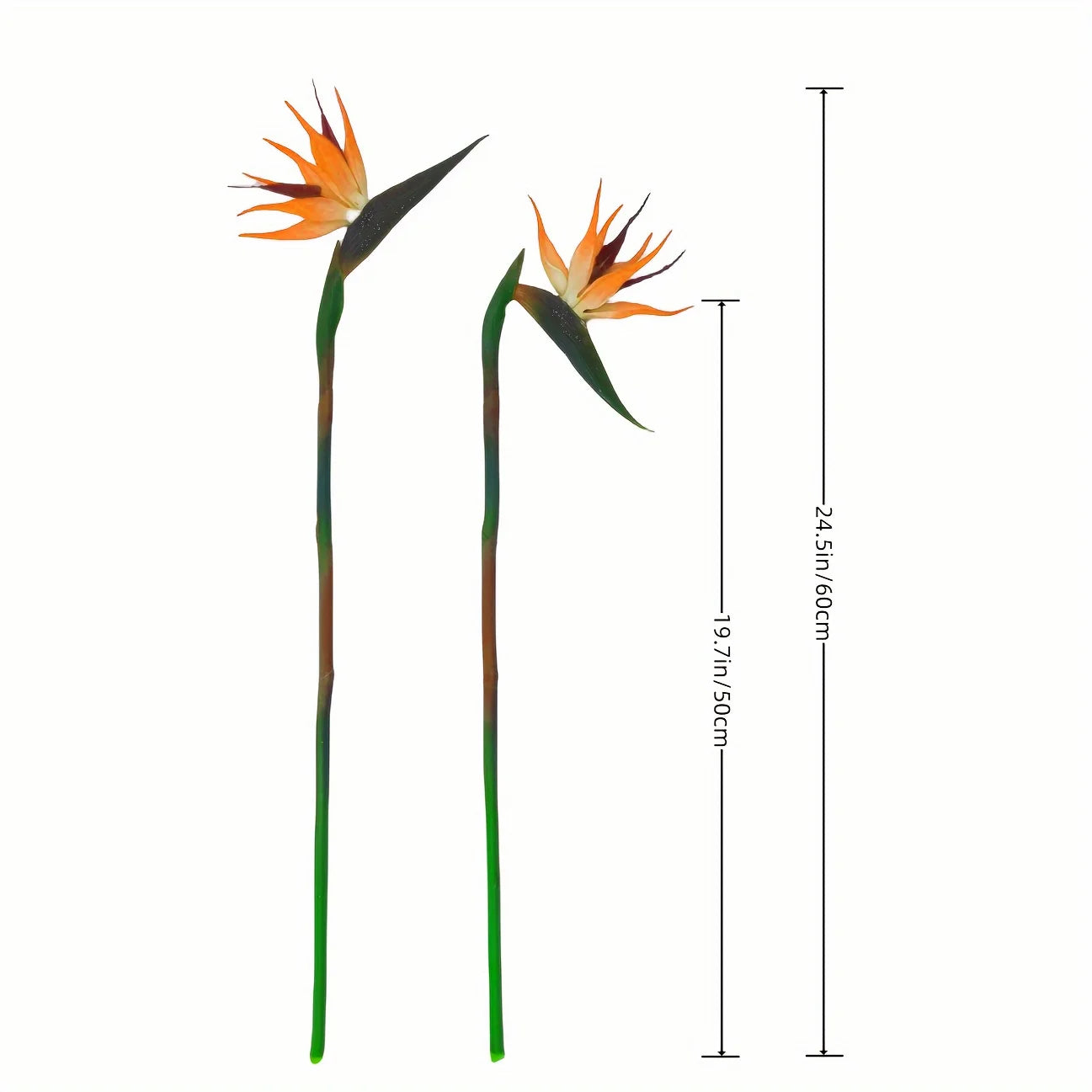 3 Stück künstliche Paradiesvogelblumen für die Dekoration zu Hause und bei Veranstaltungen.