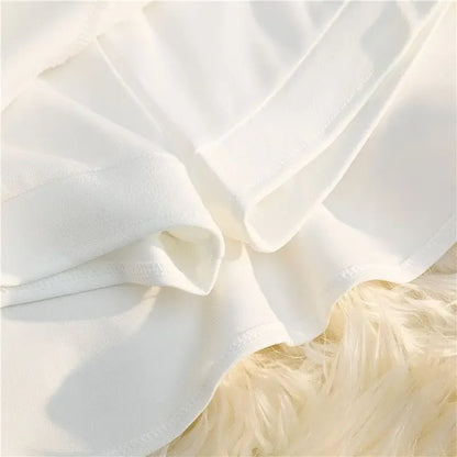 Women Ruffled High Waist A-Line Mini Skirt