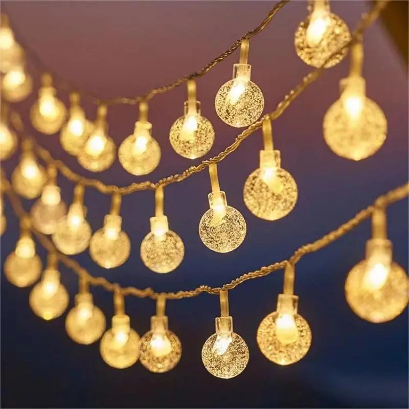 1.5/3M Snowflake String Lights for Festive Home Decor