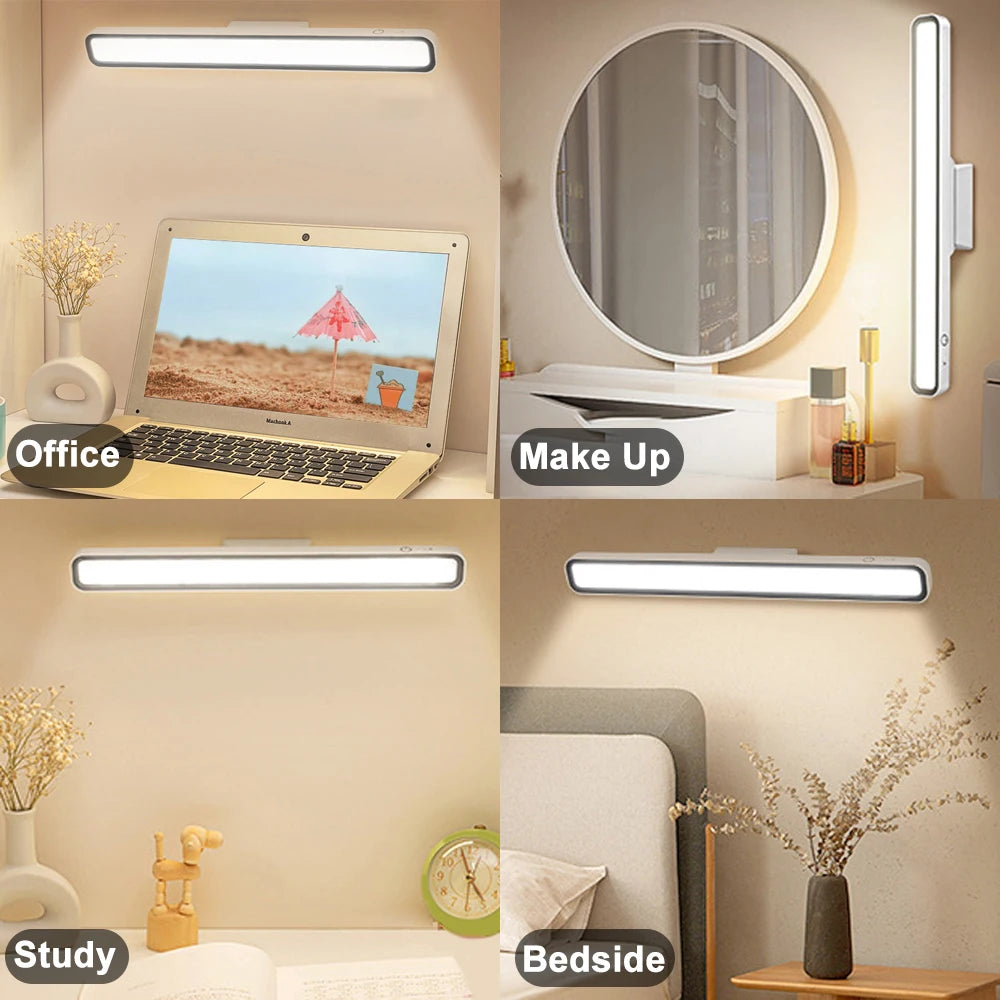 Lampe de bureau LED rechargeable par USB à intensité variable