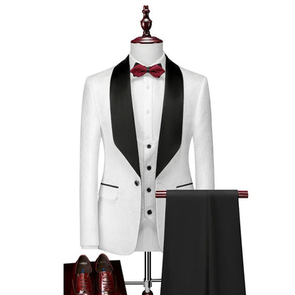 Costume de mariage 3 pièces pour homme