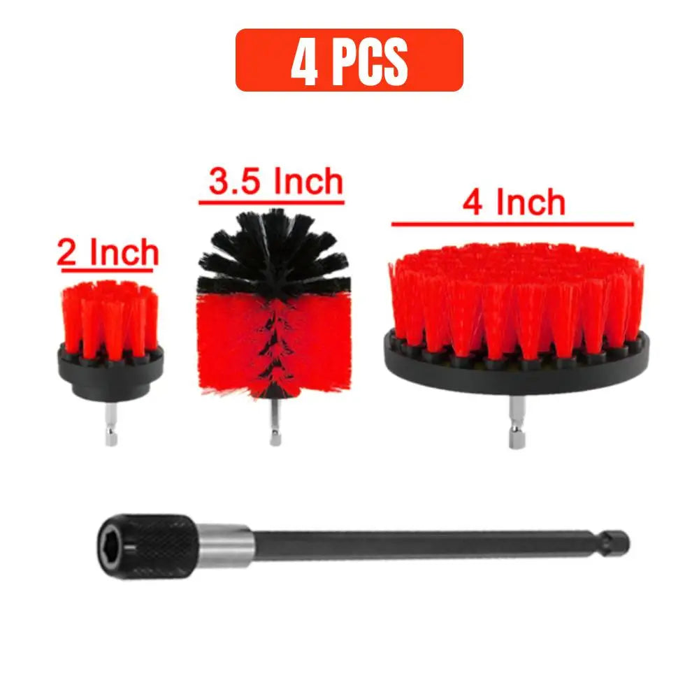 4-Piece Electric Drill Brush Kit for Household Cleaning