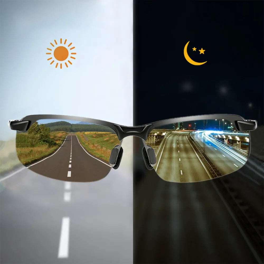 Men's Polarized Photochromic Day Night Vision Sunglasses