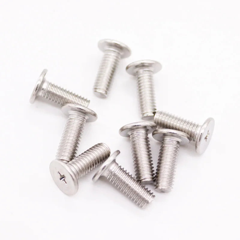 Stainless Steel Ultra Thin Cross Phillips Flat Head Bolt Set