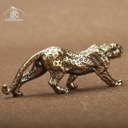 Vintage Brass Cheetah- Desktop Ornament