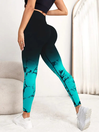 Seamless Tie Dye Yoga Leggings