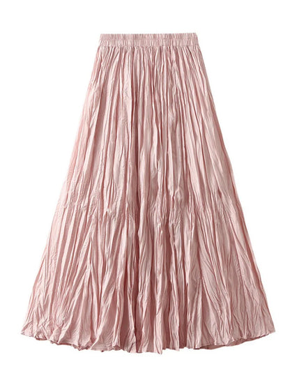 Simple Luxury Pleated A-Line Skirt