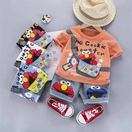 Ensembles de tenue d'été 2 pièces en coton pour enfants