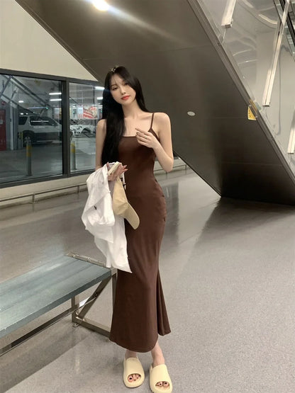 Robes maxi moulantes à manches courtes pour femmes