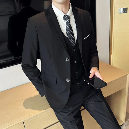 Business Wedding suit -  Banquet Handsome Men's 3-piece Set