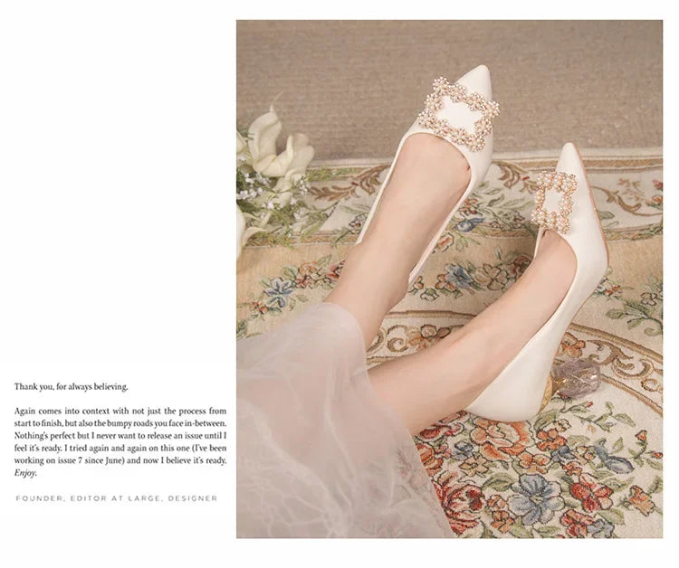 Women's Thin High Heeled Wedding Shoes