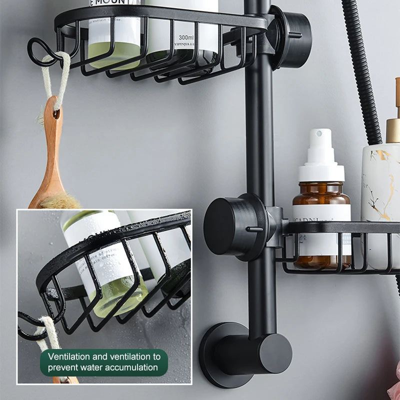 Bathroom Faucet Storage Rack - Shower Soap Holder & Organization Shelves