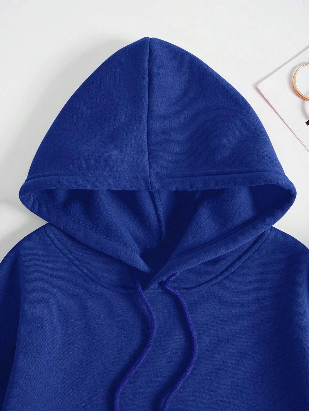 Unisex Long Seleve Warm Fleece Loose Oversized Hoodies