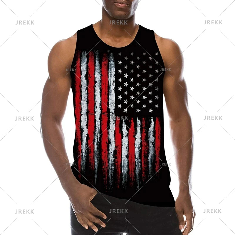Urban 3D Graffiti Men's Tank Top