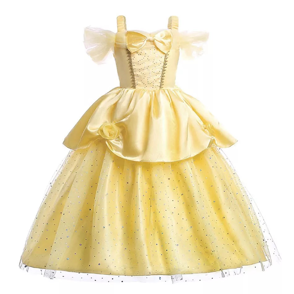 Aschenputtel-Kostüm für Kinder, Halloween-Prinzessin-Partykleid